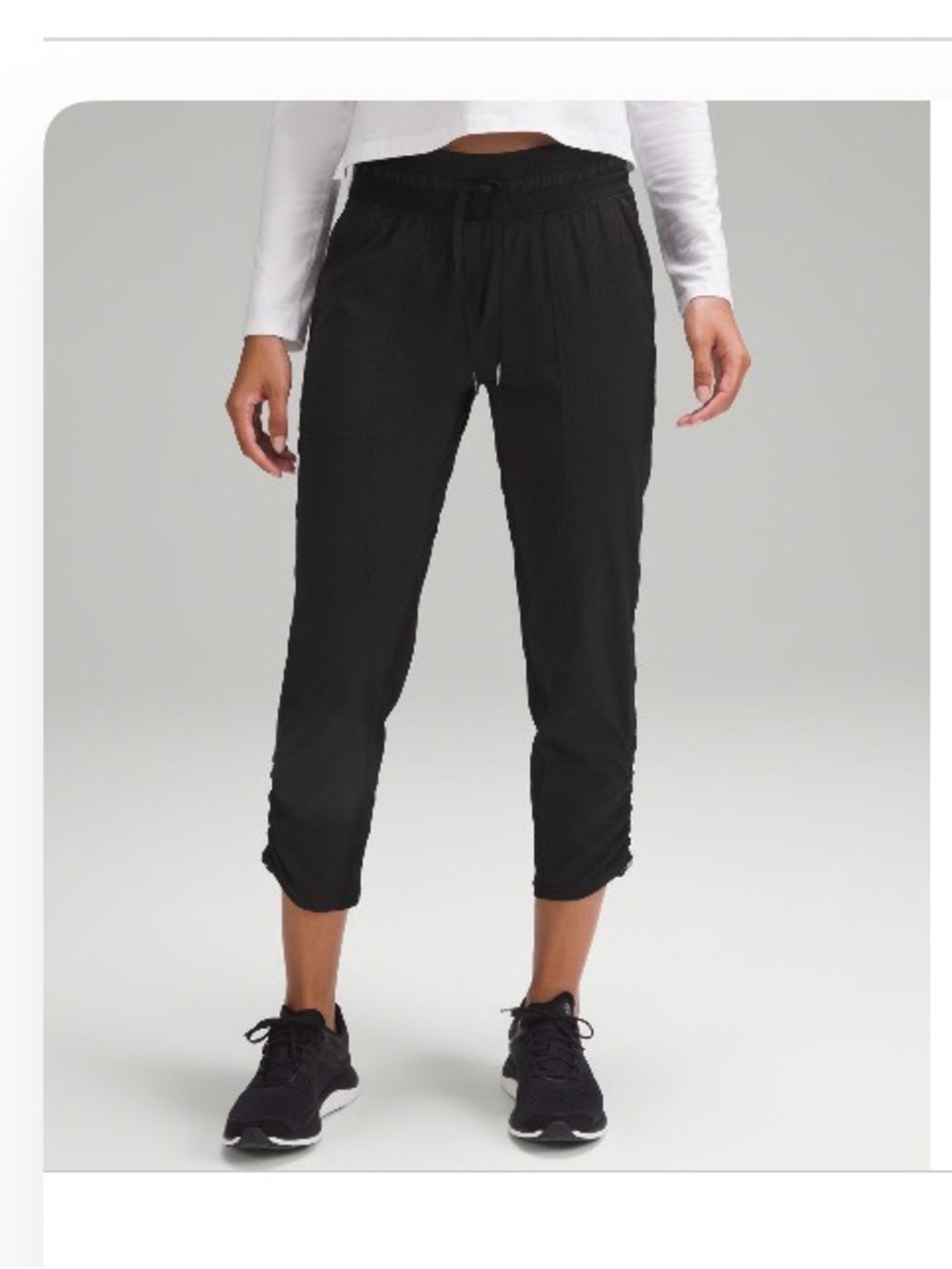 lululemon athletica Black dance studio mid-rise cropped pants